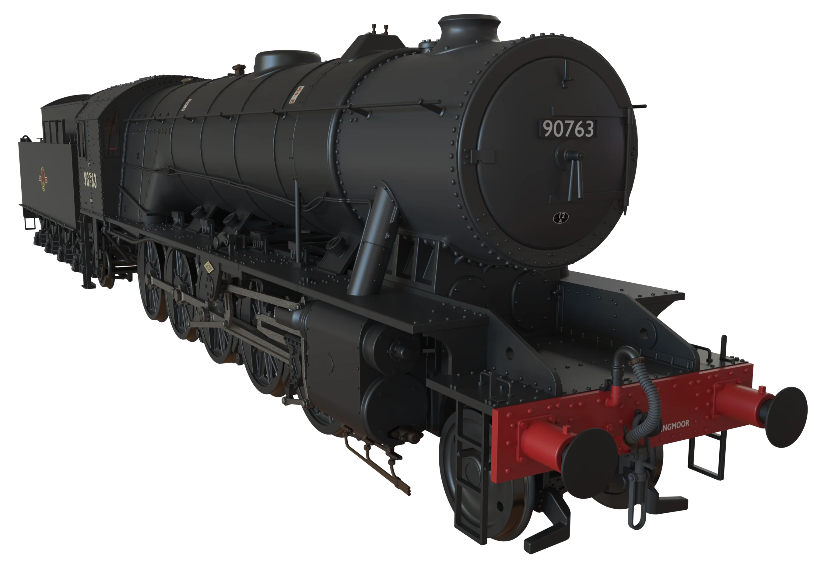 C1006BS WD Austerity 2-10-0 BR Black Late Crest No.90763 Steam Locomotive - DCC Sound - Image 5