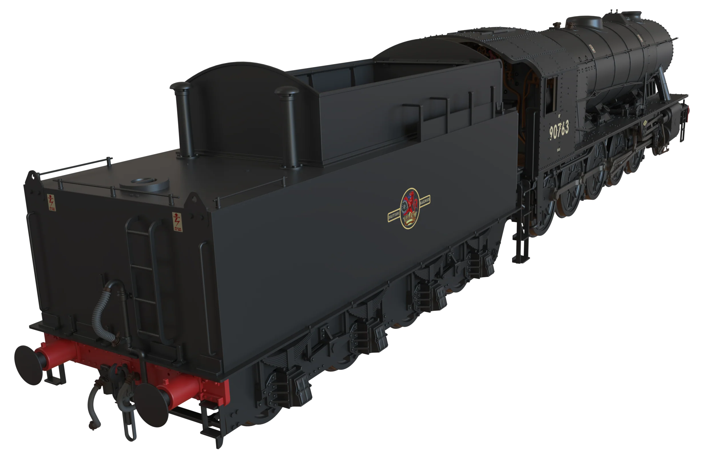 C1006BS WD Austerity 2-10-0 BR Black Late Crest No.90763 Steam Locomotive - DCC Sound - Image 8