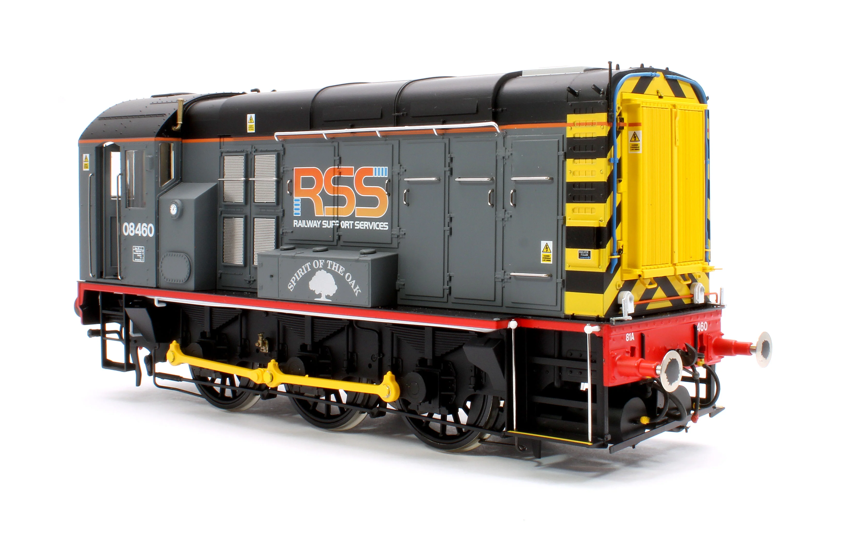 7D-008-021S Class 08 08460 Railway Support Services (RSS) Spirit of the Oak Diesel Shunter Locomotive - DCC Sound - Image 4