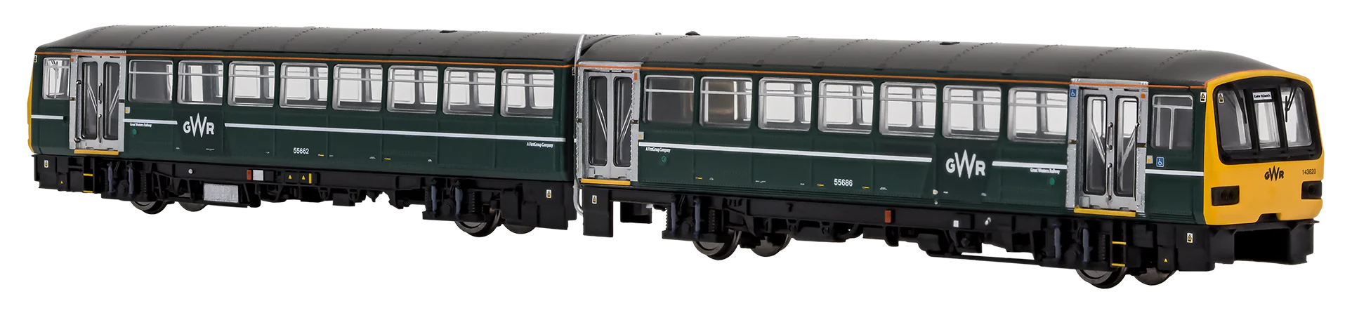 2D-143-003 Class 143 2 Car DMU 143620 GWR Dark Green