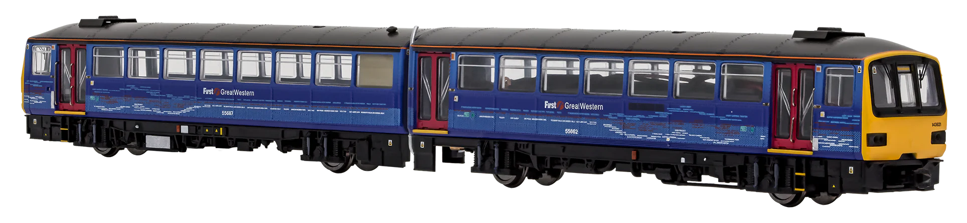 2D-143-002D Class 143 2 Car DMU 143621 First Great Western Local Lines - DCC Fitted