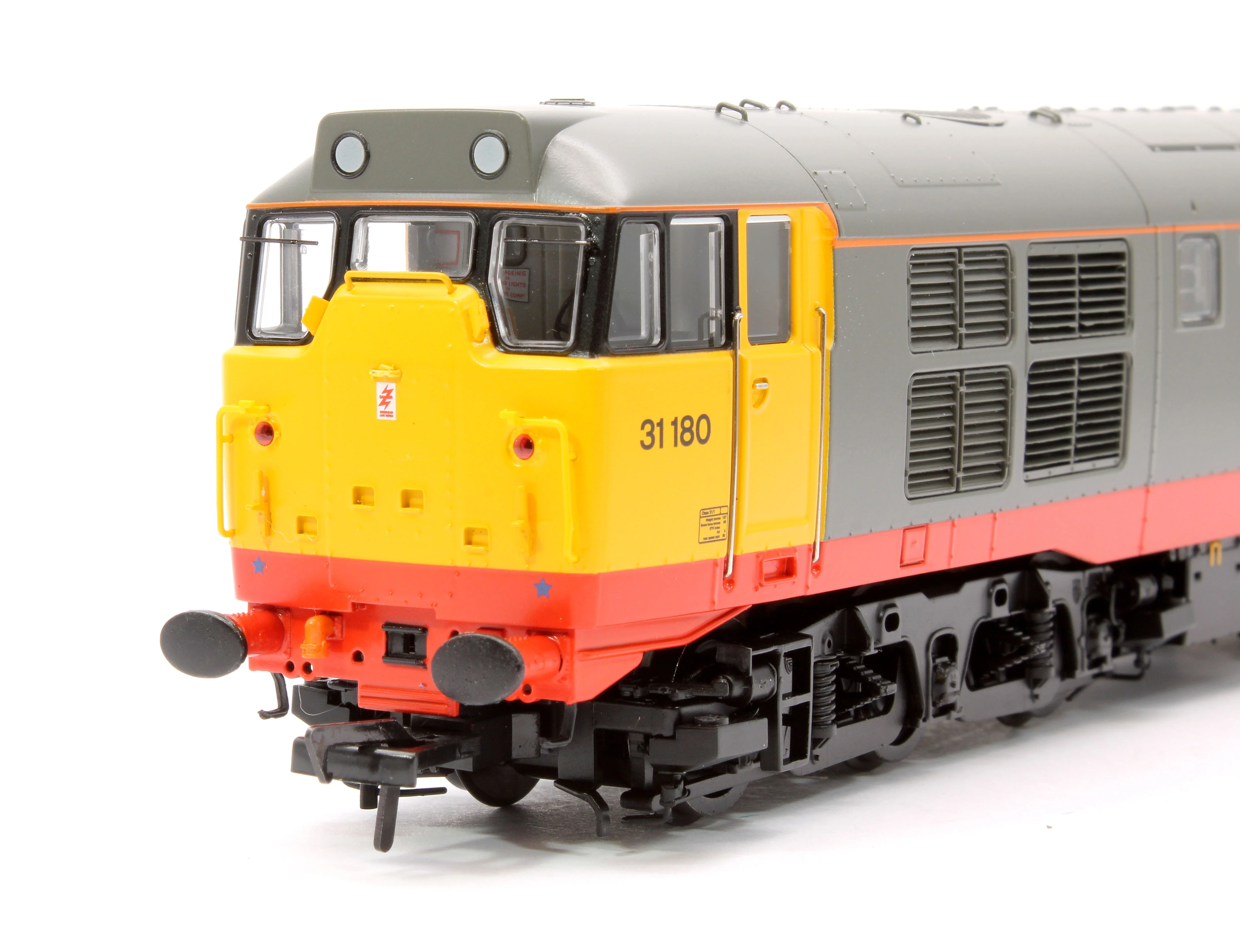 Class 31/1 Refurbished 31180 BR Railfreight (Red Stripe) Diesel Locomotive - DCC Sound Deluxe - Image 9