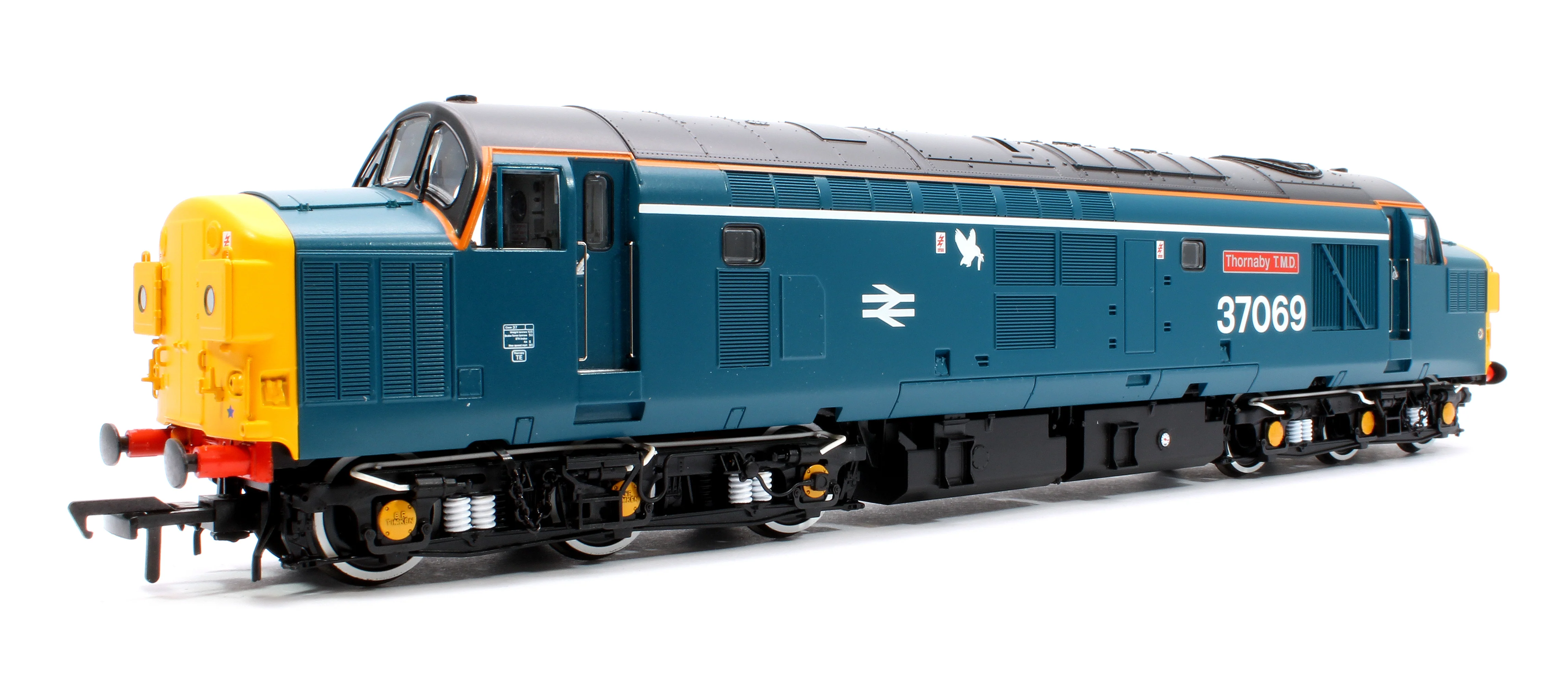 Class 37/0 Split Headcode 37069 'Thornaby TMD' BR Blue (White Stripe) Diesel Locomotive - Image 3