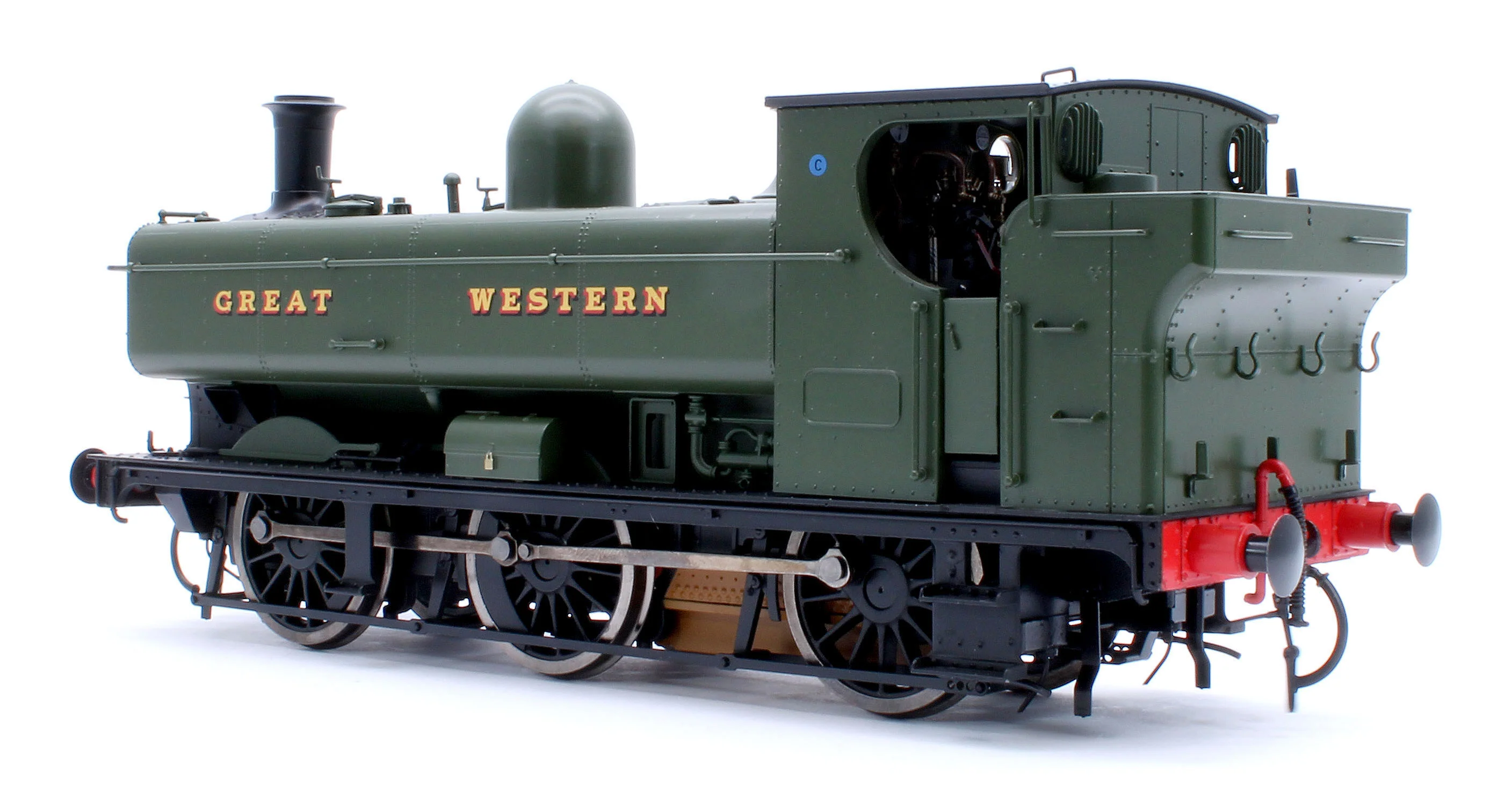 7S-007-013UD Class 57xx Pannier 'Great Western' Green Unnumbered - Steam Tank Locomotive - DCC Fitted - Image 3