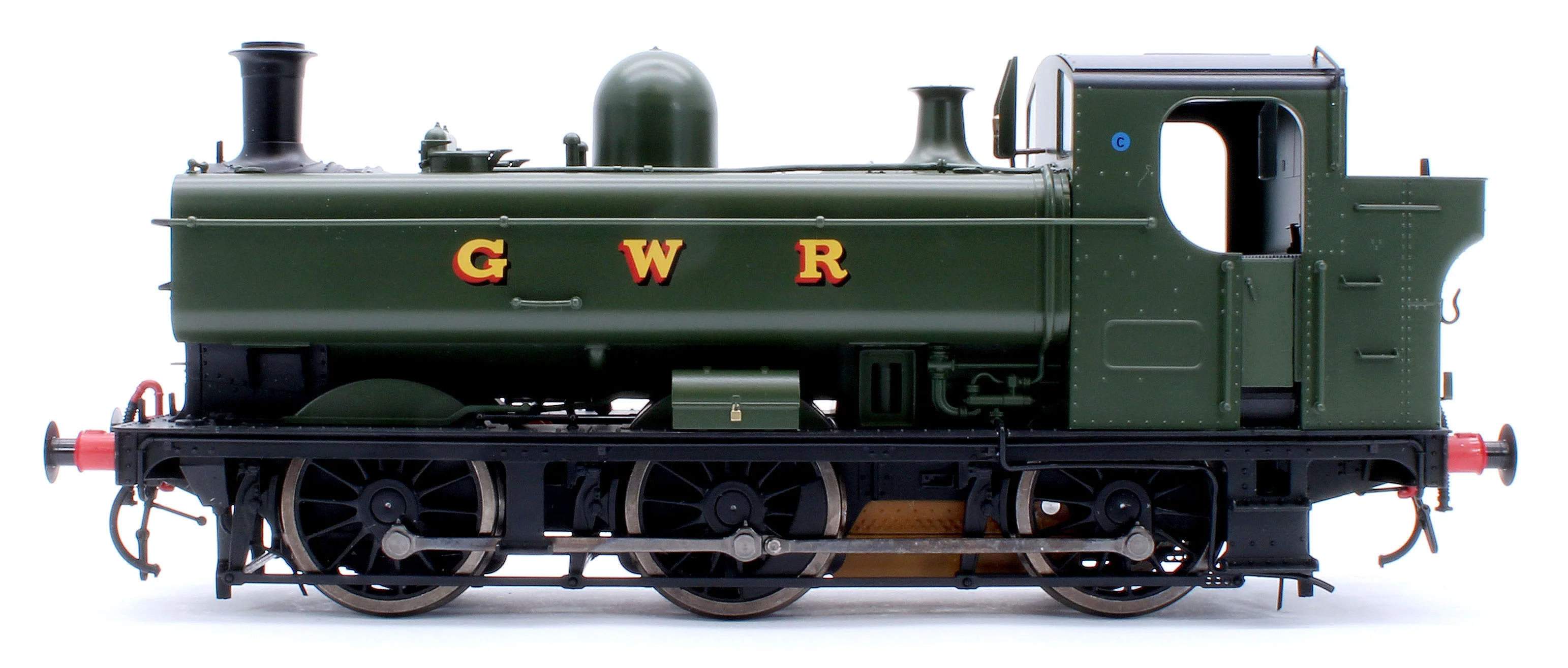 7S-007-015UD Class 57xx Pannier 'GWR' Green Unnumbered - Steam Tank Locomotive - DCC Fitted - Image 2