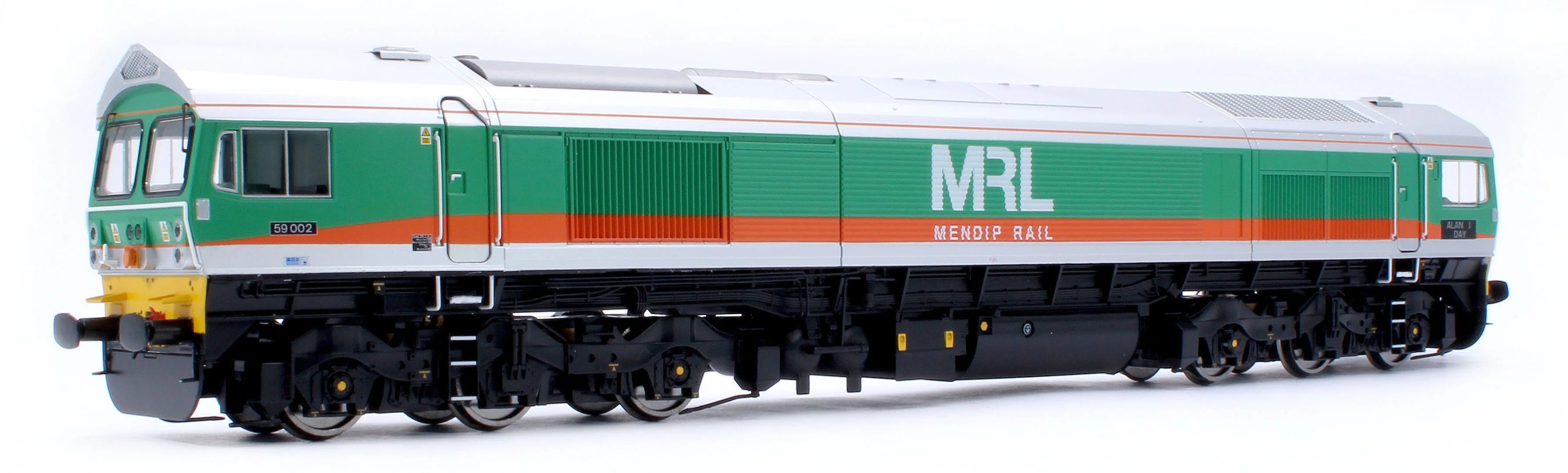 4D-005-007D Class 59 59002 MRL Green/Orange Alan J Day Diesel Locomotive - DCC Fitted