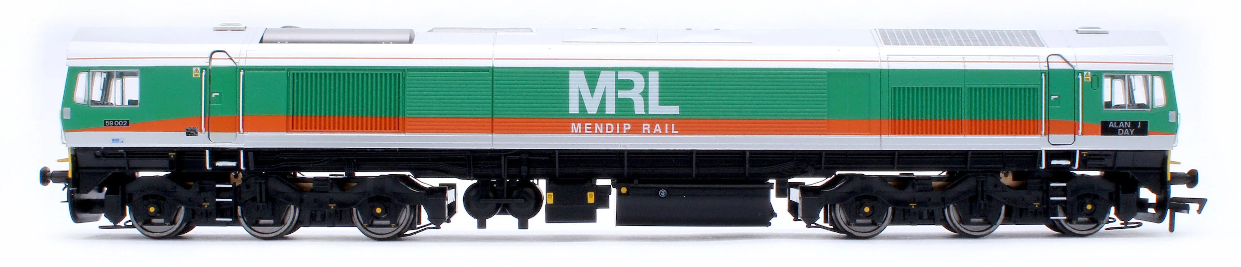 4D-005-007SSM Class 59 59002 MRL Green/Orange Alan J Day Diesel Locomotive - DCC Sound & Smoke Fitted - Image 2
