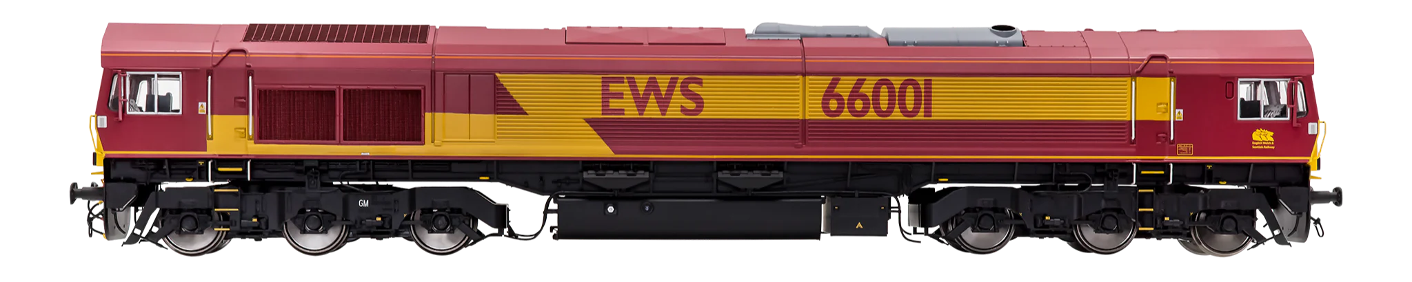 7D-066-001DS Class 66 66001 EWS Livery Diesel Locomotive - DCC Deluxe Sound Fitted - Image 3