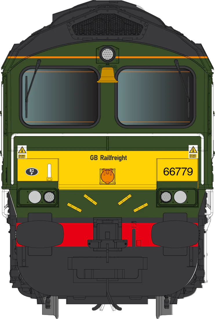 7D-066-007DS Class 66 779 'Evening Star' GBRF BR Green livery Diesel Locomotive - DCC Deluxe Sound Fitted - Image 2