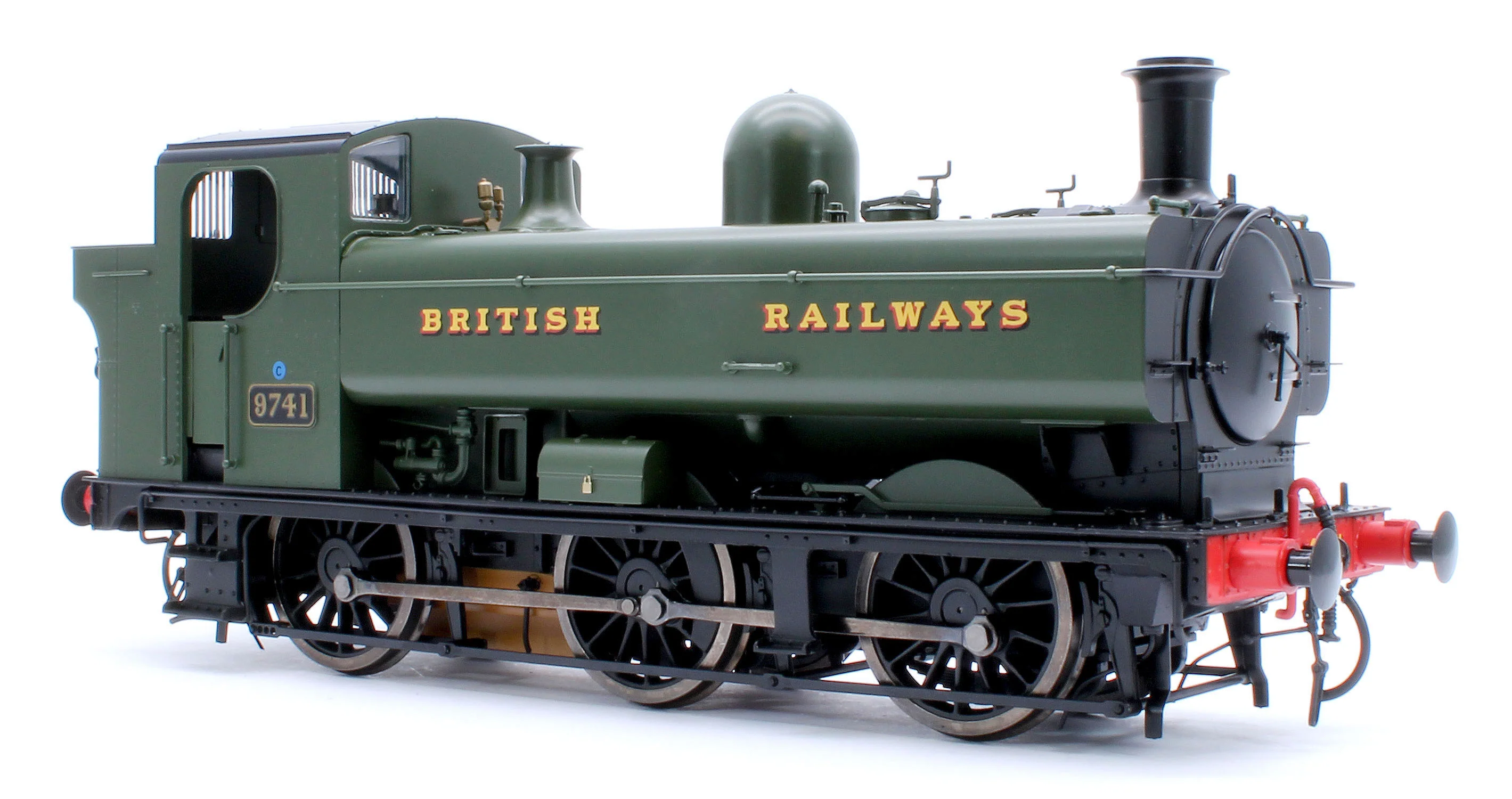 7S-007-020D Class 87xx Pannier 'British Railways' GWR Green 9741 - Steam Tank Locomotive - DCC Fitted - Image 6