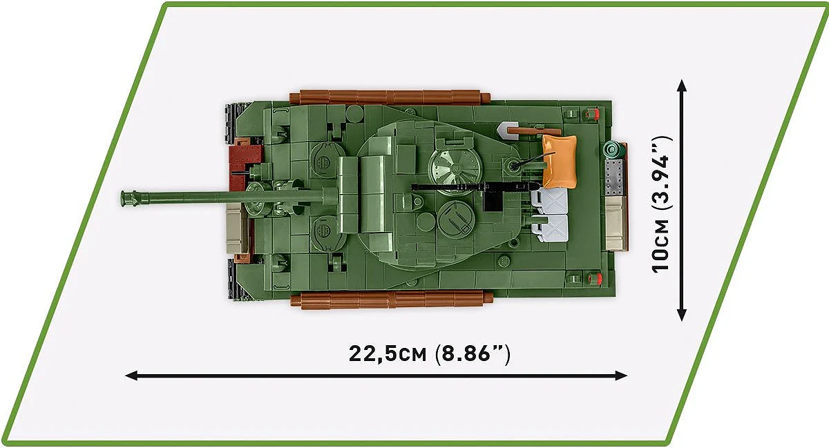 Sherman M4A2E8(76) WWII (880 pcs) Model Kit - Image 14