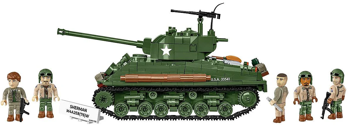 Sherman M4A2E8(76) WWII (880 pcs) Model Kit - Image 3