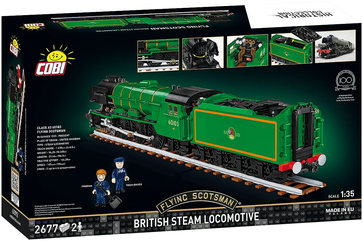 Flying Scotsman Steam Locomotive (2700 pcs) Model Kit - Image 19
