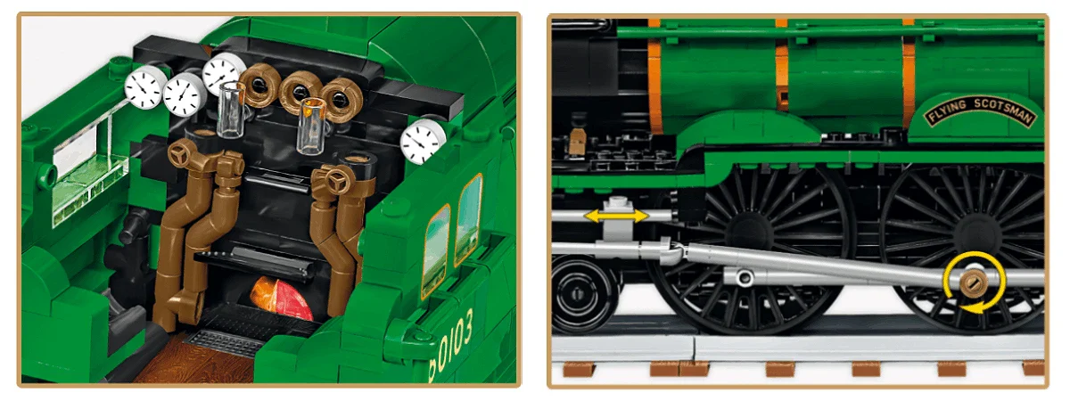 Flying Scotsman Steam Locomotive (2700 pcs) Model Kit - Image 3