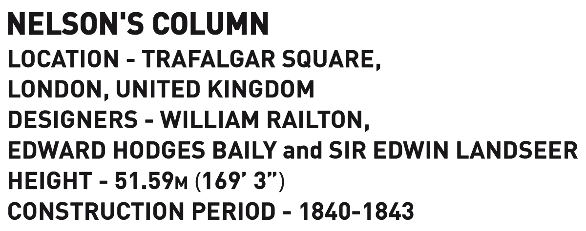 Nelson's Column Trafalgar (85 pcs) Model Kit - Image 6