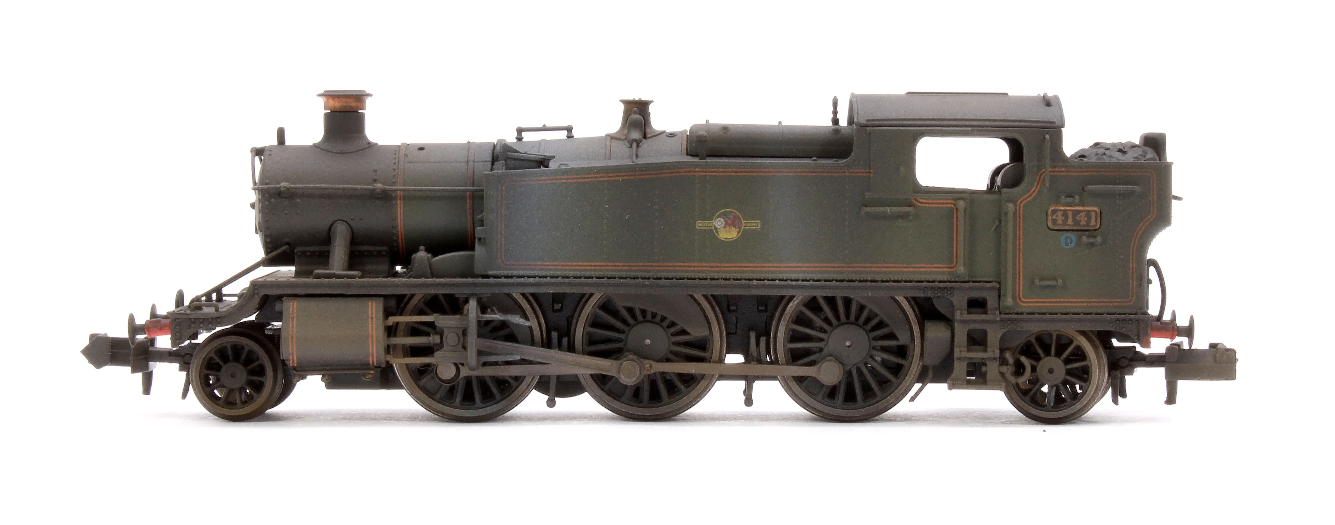 Custom Weathered Class 5101 Large Prairie British Railways BR Lined Green (Late Crest) 2-6-2 Tank Locomotive No.4141 - Image 5