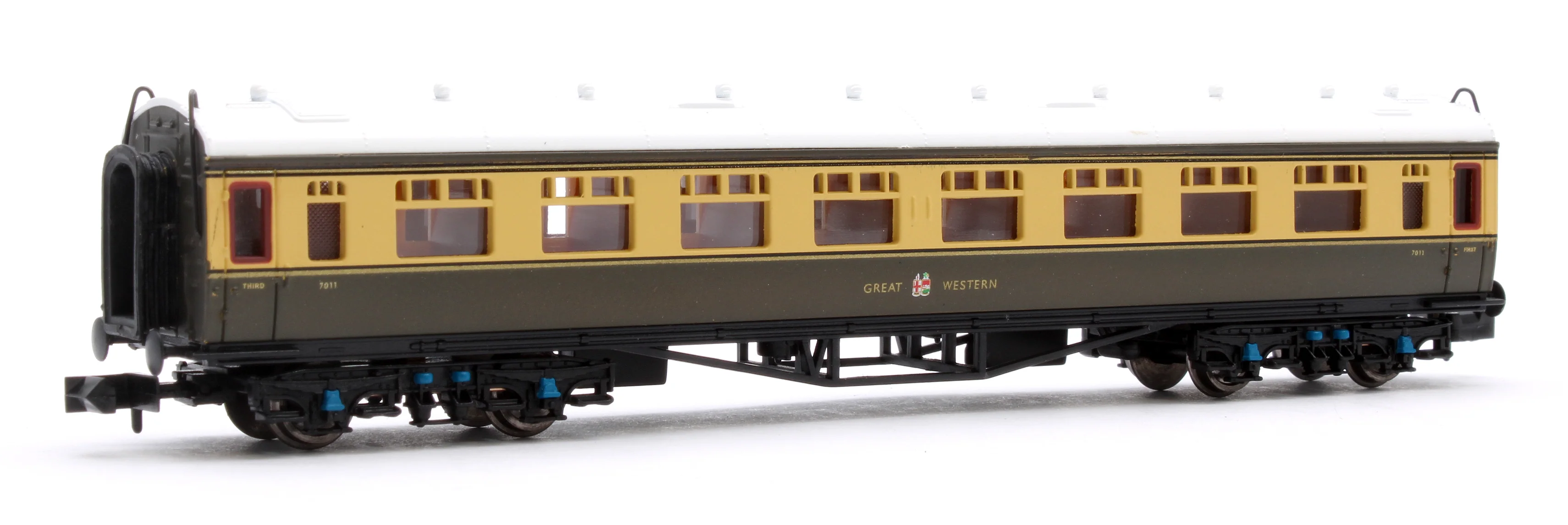 2P-000-059 Collett Coach Chocolate & Cream Composite Great Western 7011