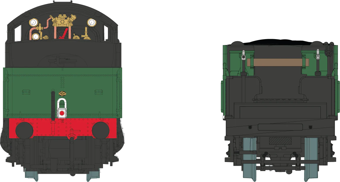 2S-001-005D 4-6-0 Granville Manor 7818 Green Shirt Button Steam Locomotive - DCC Fitted - Image 4