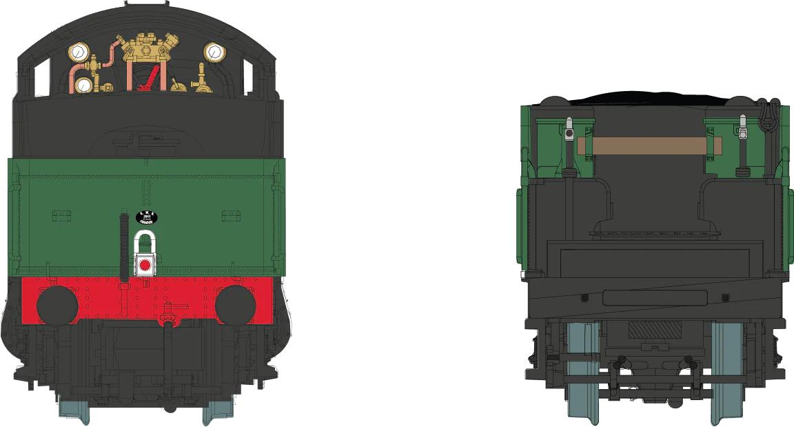 2S-001-007 4-6-0 Compton Manor 7807 Green G Crest W Steam Locomotive - Image 4