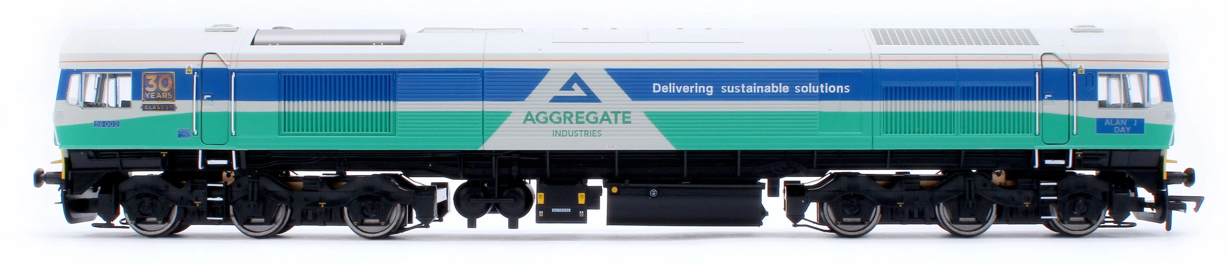 Class 59 Aggregate Industries 59002 Alan J Day Diesel Locomotive - DCC Sound - Image 2