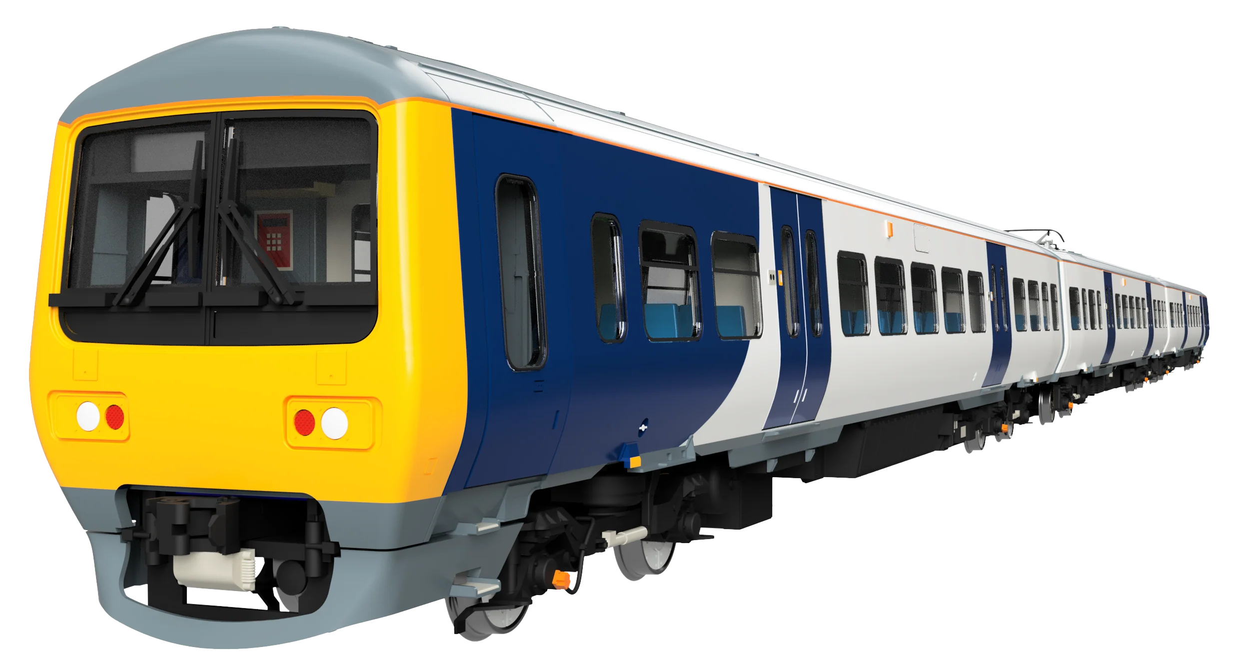 4D-323-006 Class 323 323225 Northern New – White / Blue 3 Car EMU Set