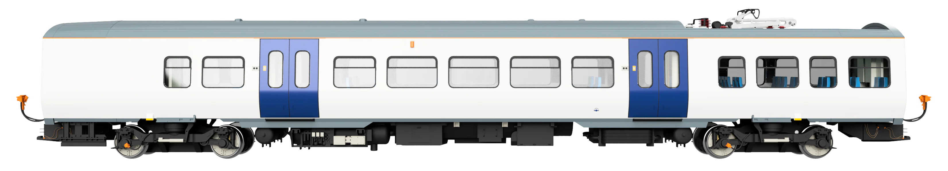 4D-323-006 Class 323 323225 Northern New – White / Blue 3 Car EMU Set - Image 3