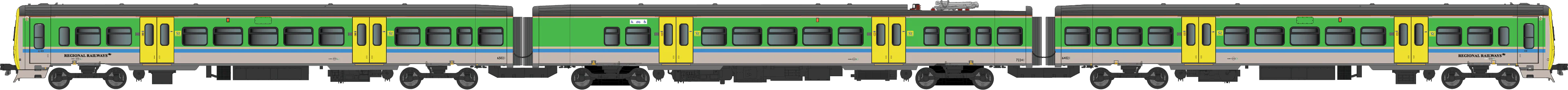 4D-323-007D Class 323 323221 Regional Railways Centro Heritage Repaint 3 Car EMU Set - DCC Fitted - Image 3