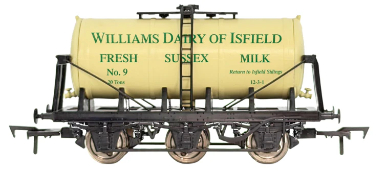 4F-031-146 6 Wheel Milk Tanker Williams Dairy - Weathered