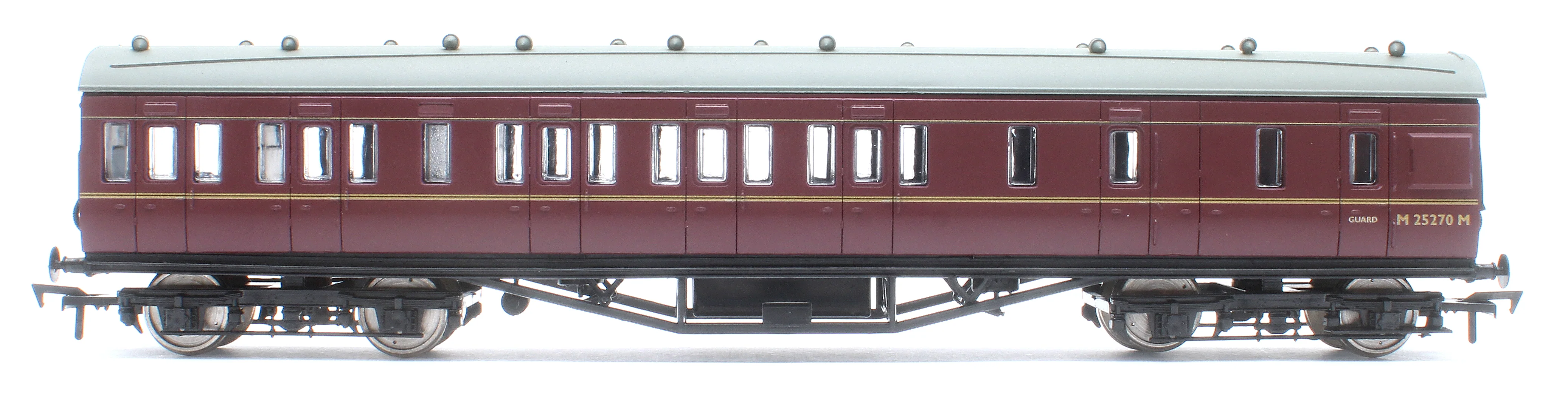 4P-010-302 57ft Stanier Non-Corridor Brake M25270M BR Lined Maroon - Image 2
