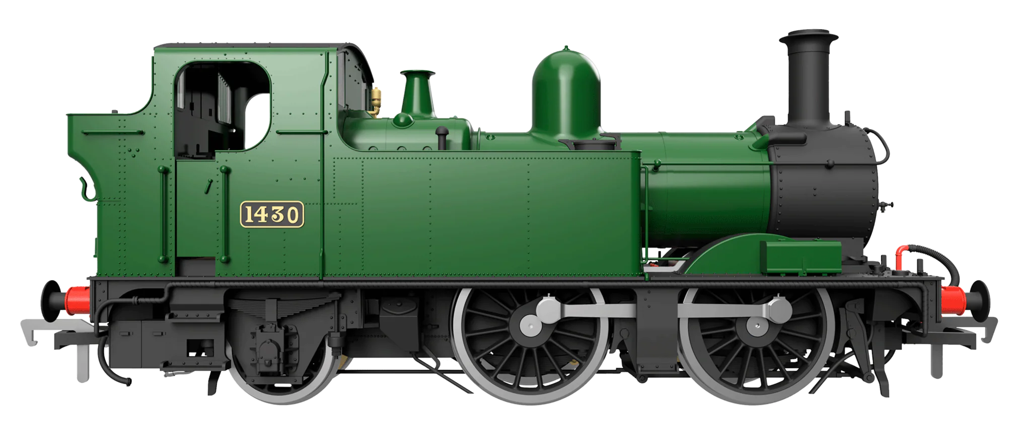 4S-006-023D 14XX Class 0-4-2 1401 BR Black GWR Steam Locomotive - DCC Fitted - Image 11