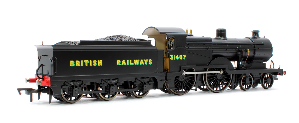 4S-028-006S SECR Maunsell D1 Class BR Black (Sunshine Lettering) 4-4-0 Steam Locomotive No.31487 (DCC Sound) - Image 3