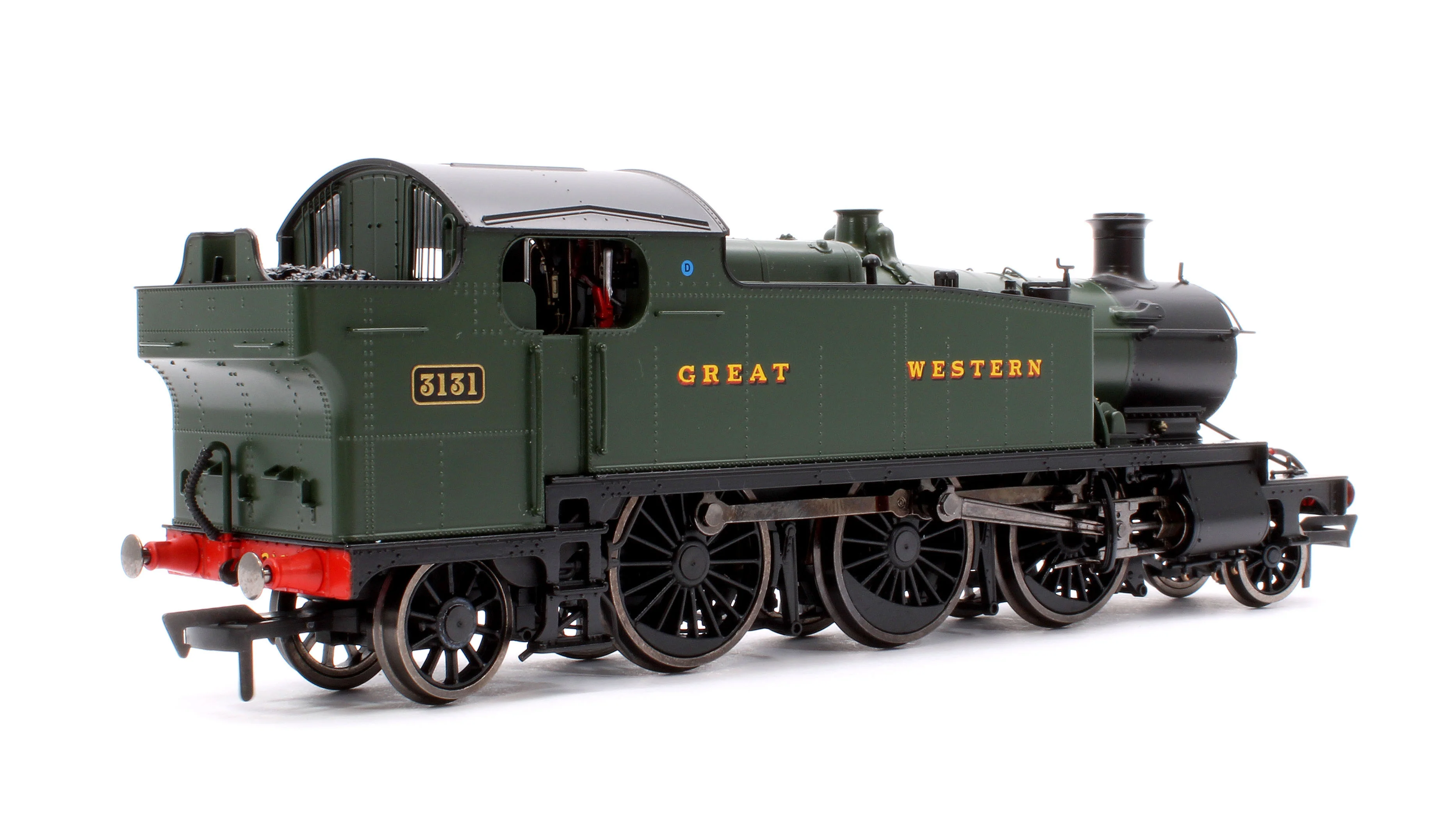 4S-041-009D Large Prairie 3131 GWR Green Great Western Steam Locomotive - DCC Fitted - Image 3
