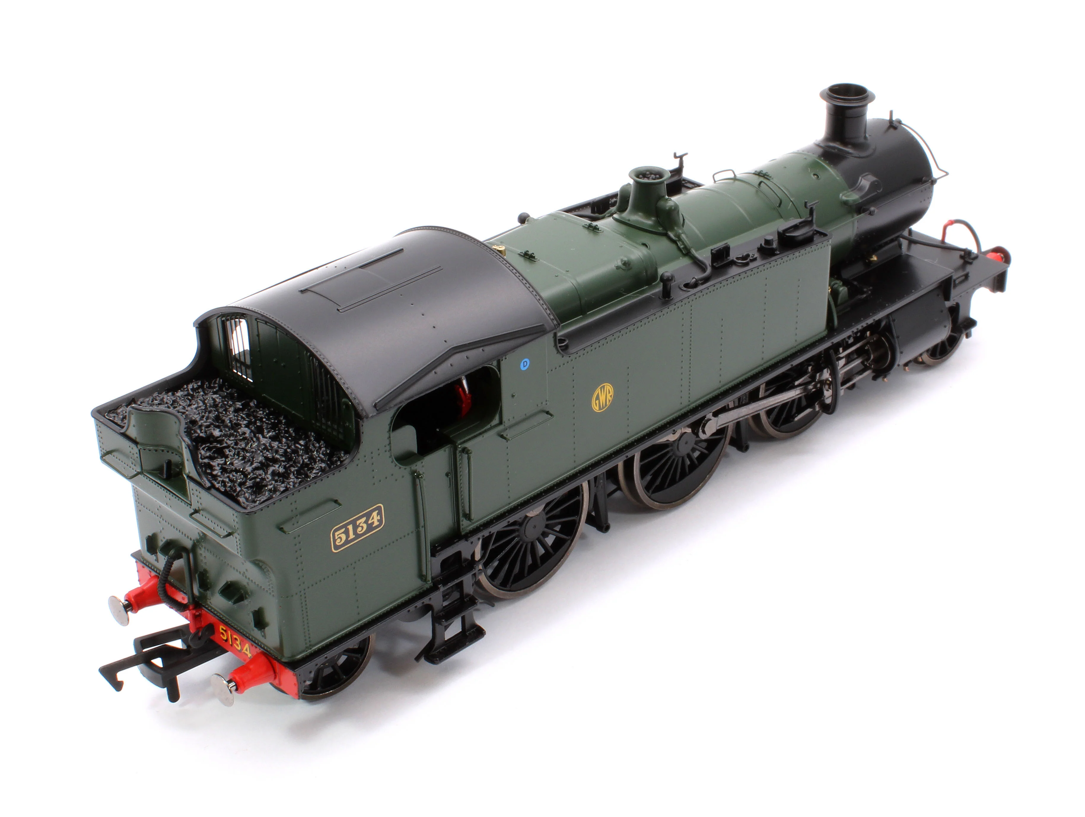 4S-041-010 Large Prairie 5134 GWR Green Shirt Button Steam Locomotive - Image 10