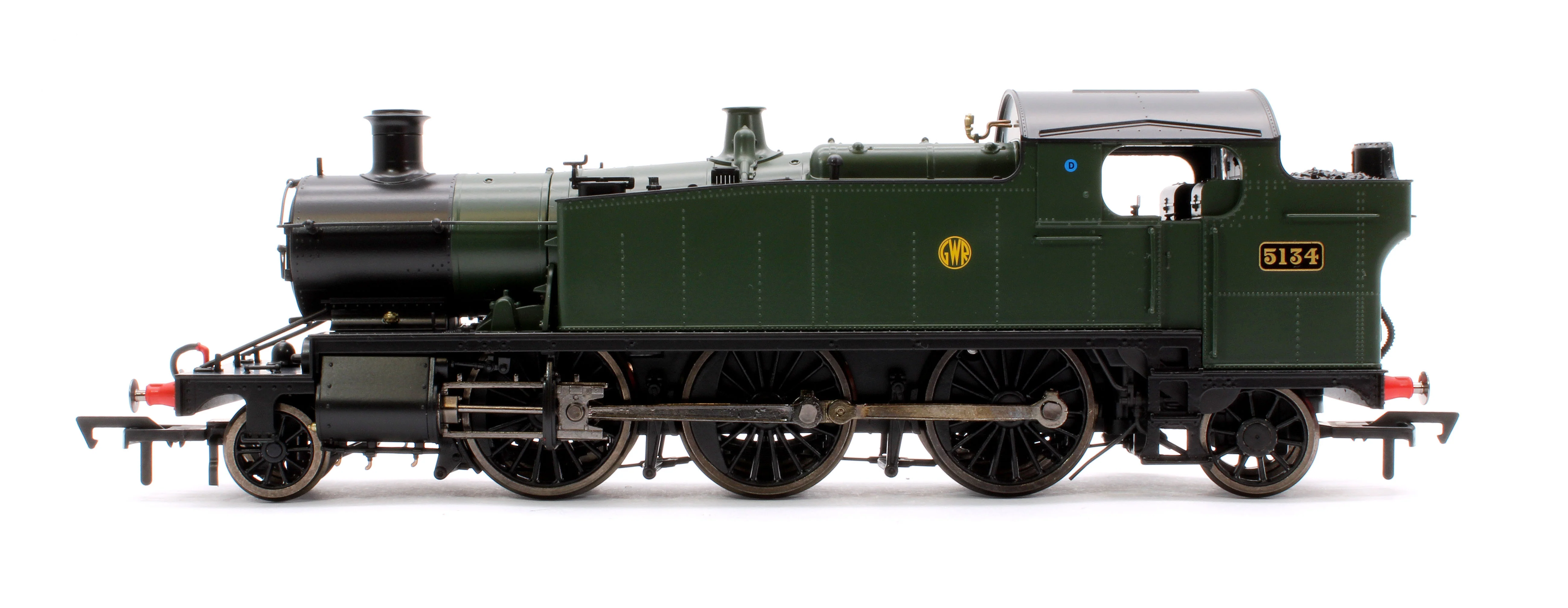 4S-041-010 Large Prairie 5134 GWR Green Shirt Button Steam Locomotive - Image 5
