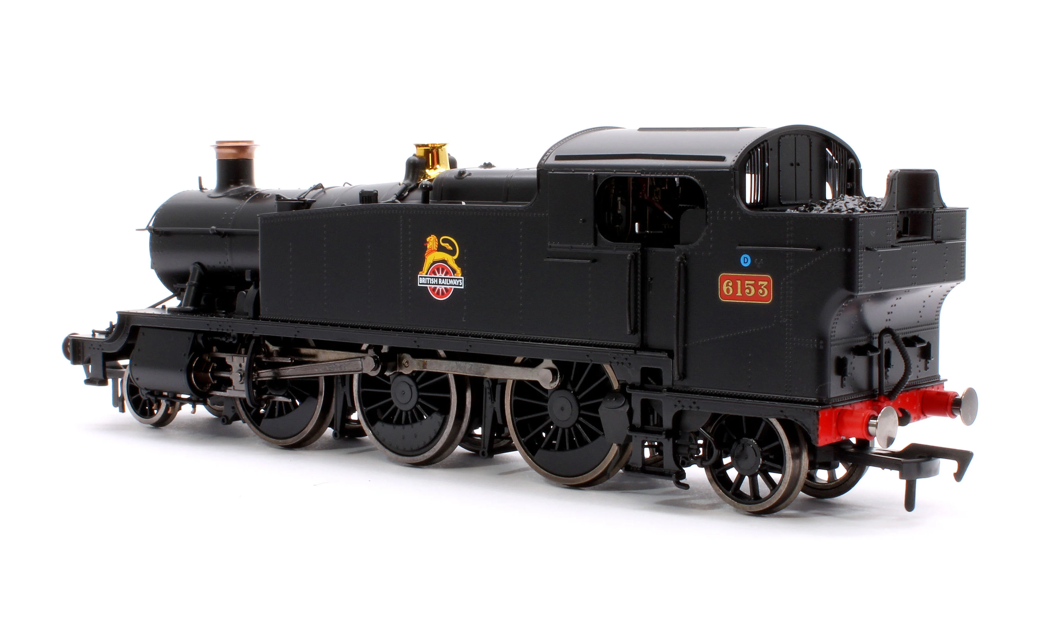 4S-041-013 Large Prairie 6153 BR Black Early Crest Steam Locomotive - Image 2