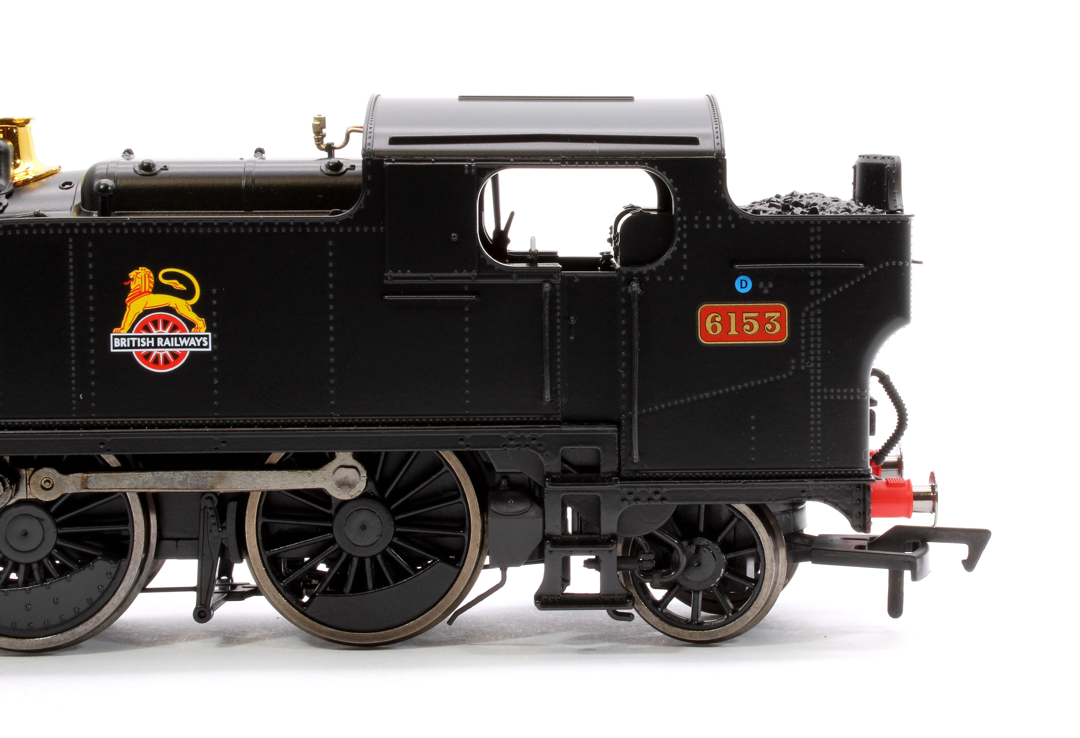 4S-041-013D Large Prairie 6153 BR Black Early Crest Steam Locomotive - DCC Fitted - Image 8