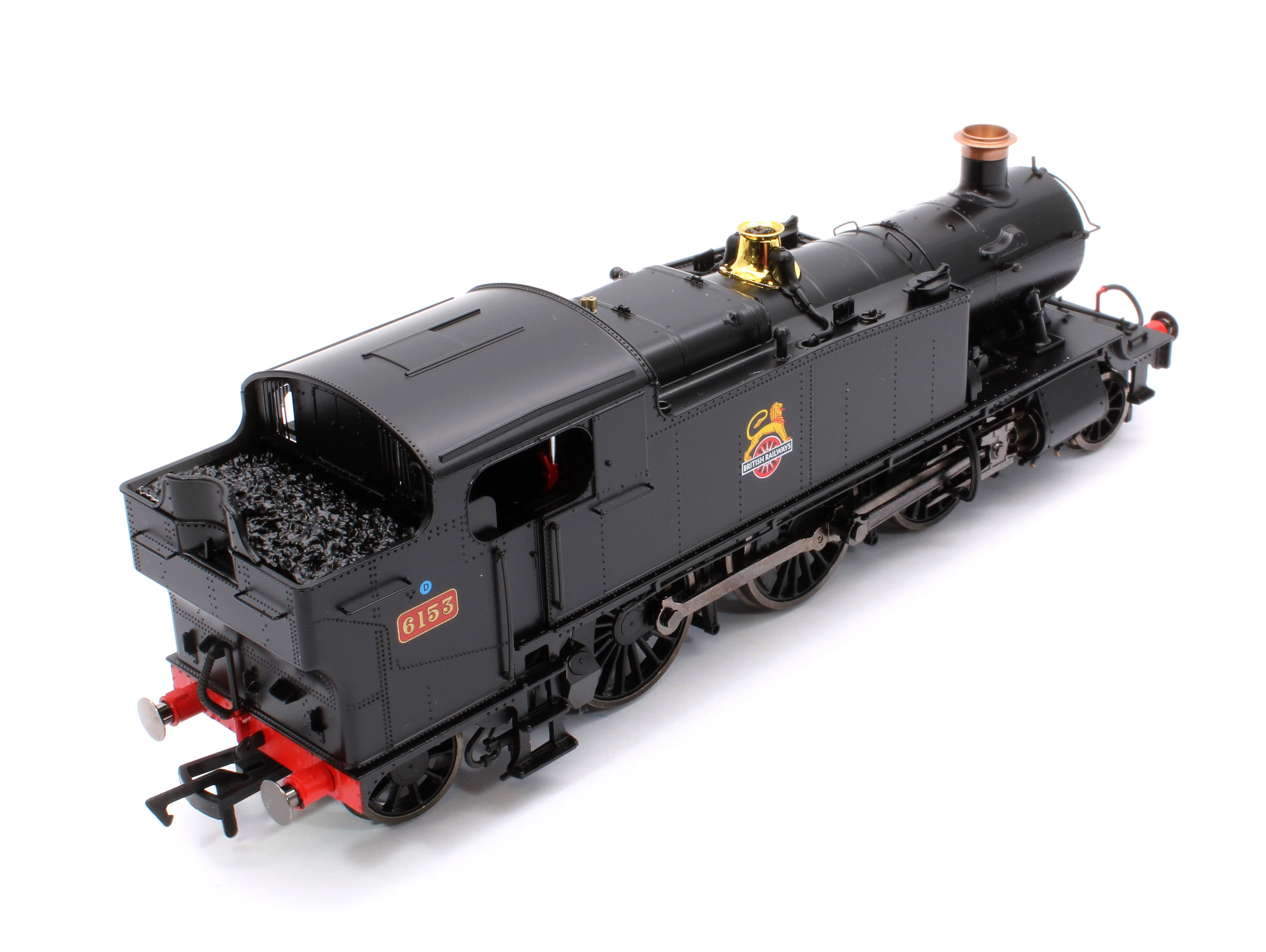 4S-041-013S Large Prairie 6153 BR Black Early Crest Steam Locomotive - DCC Sound - Image 10