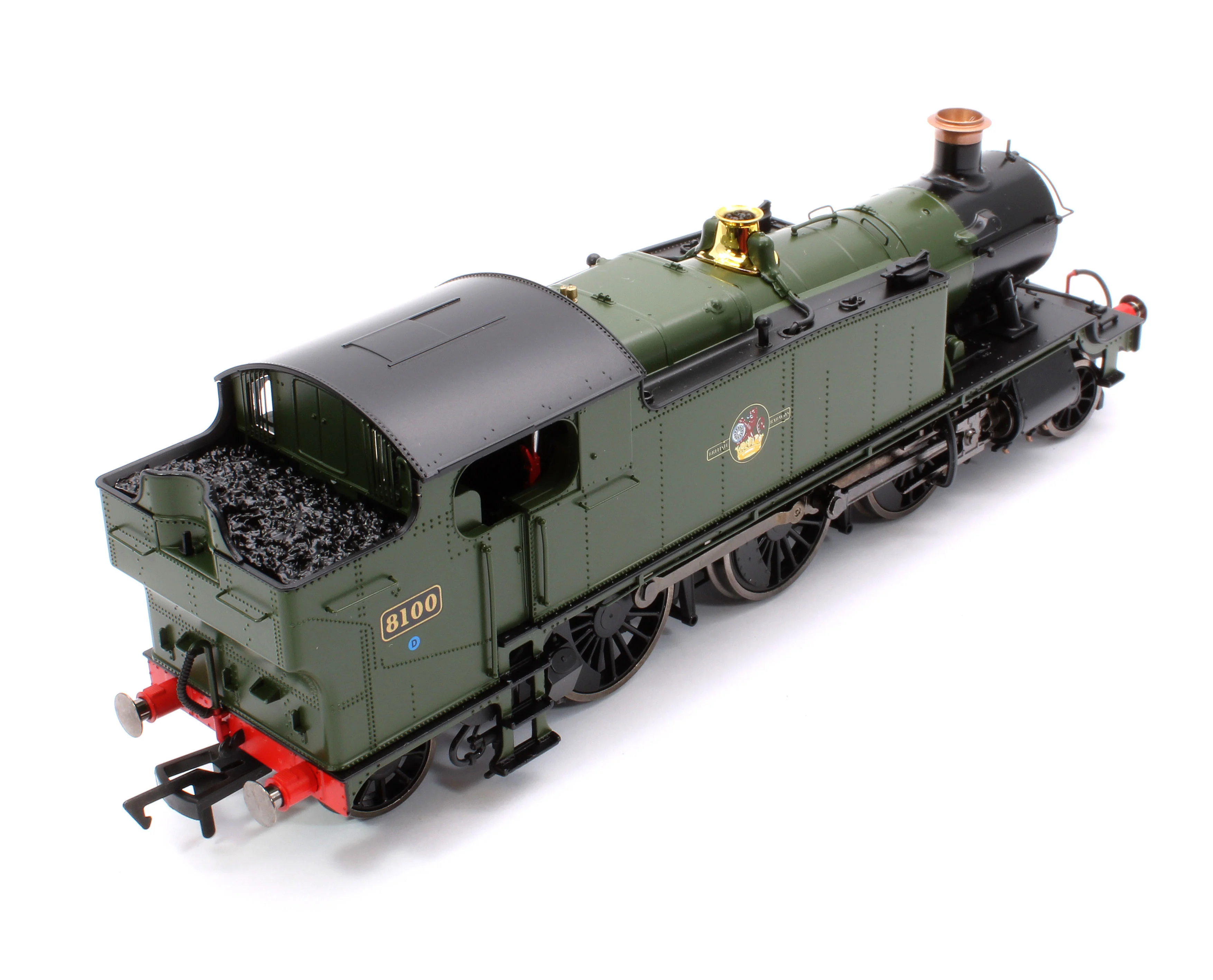 4S-041-014 Large Prairie 8100 BR Green Late Crest Steam Locomotive - Image 10