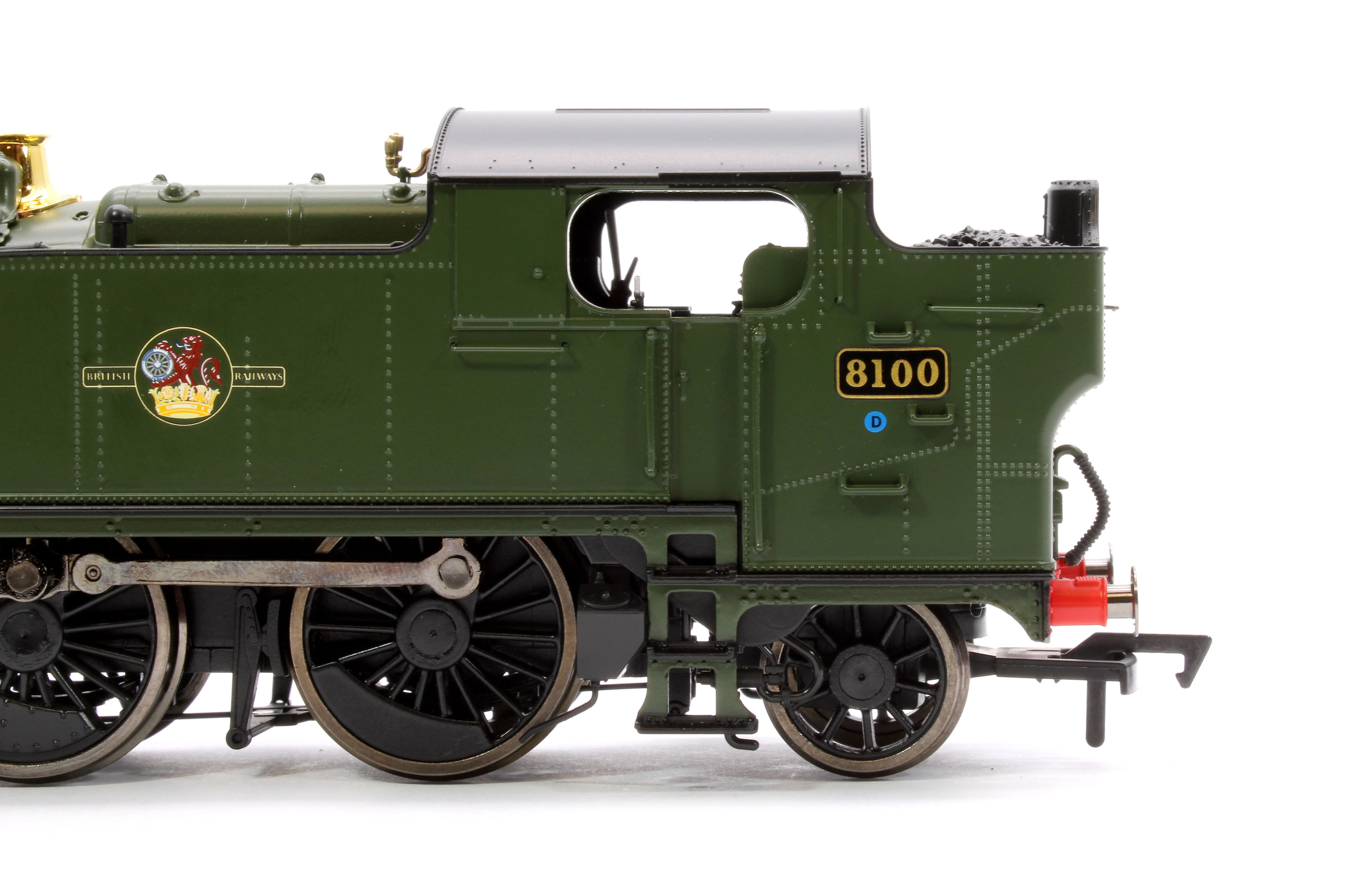 4S-041-014 Large Prairie 8100 BR Green Late Crest Steam Locomotive - Image 8