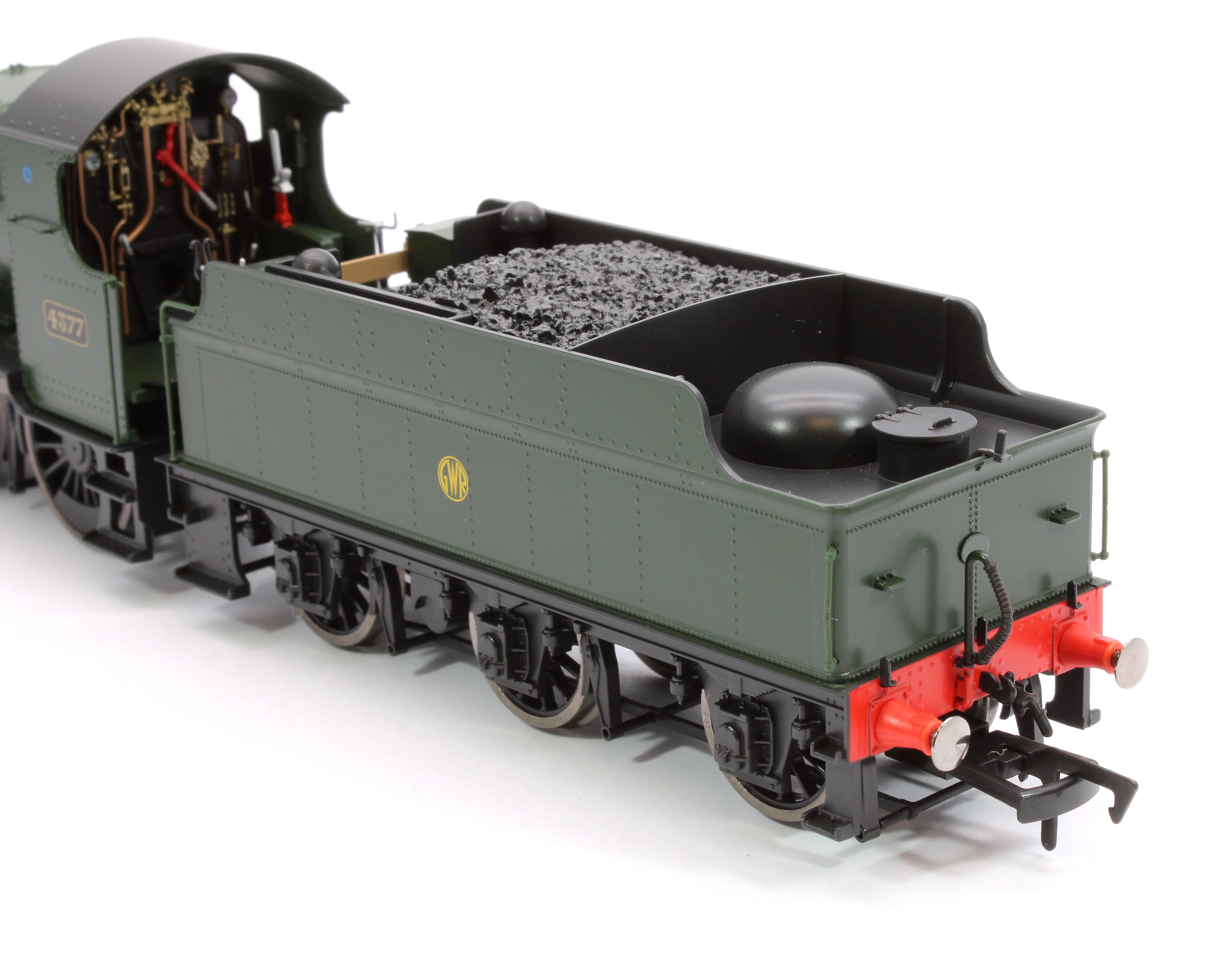 4S-043-011D GWR 43xx 2-6-0 Mogul 4377 GWR Shirt Button Steam Locomotive - DCC Fitted - Image 10