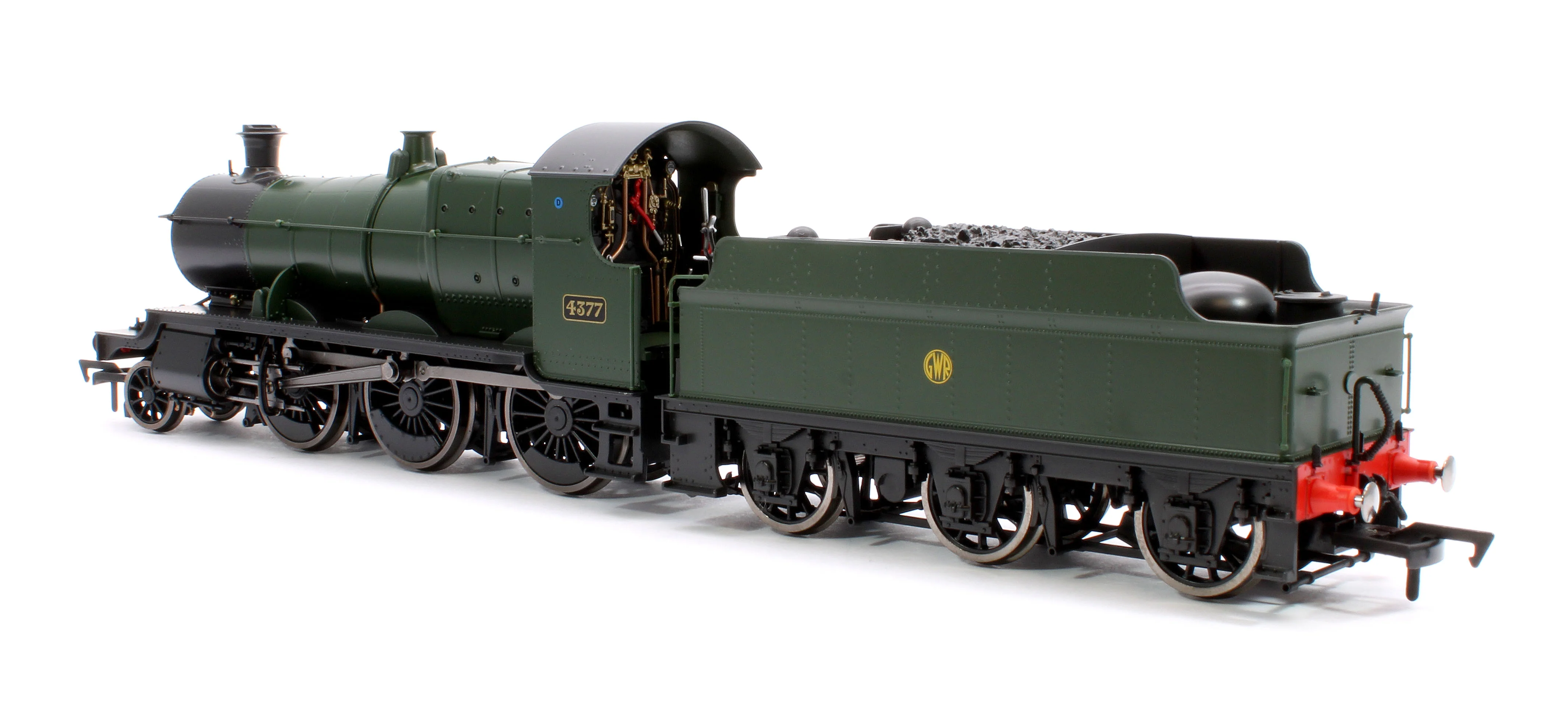 4S-043-011S GWR 43xx 2-6-0 Mogul 4377 GWR Shirt Button Steam Locomotive - DCC Sound - Image 2