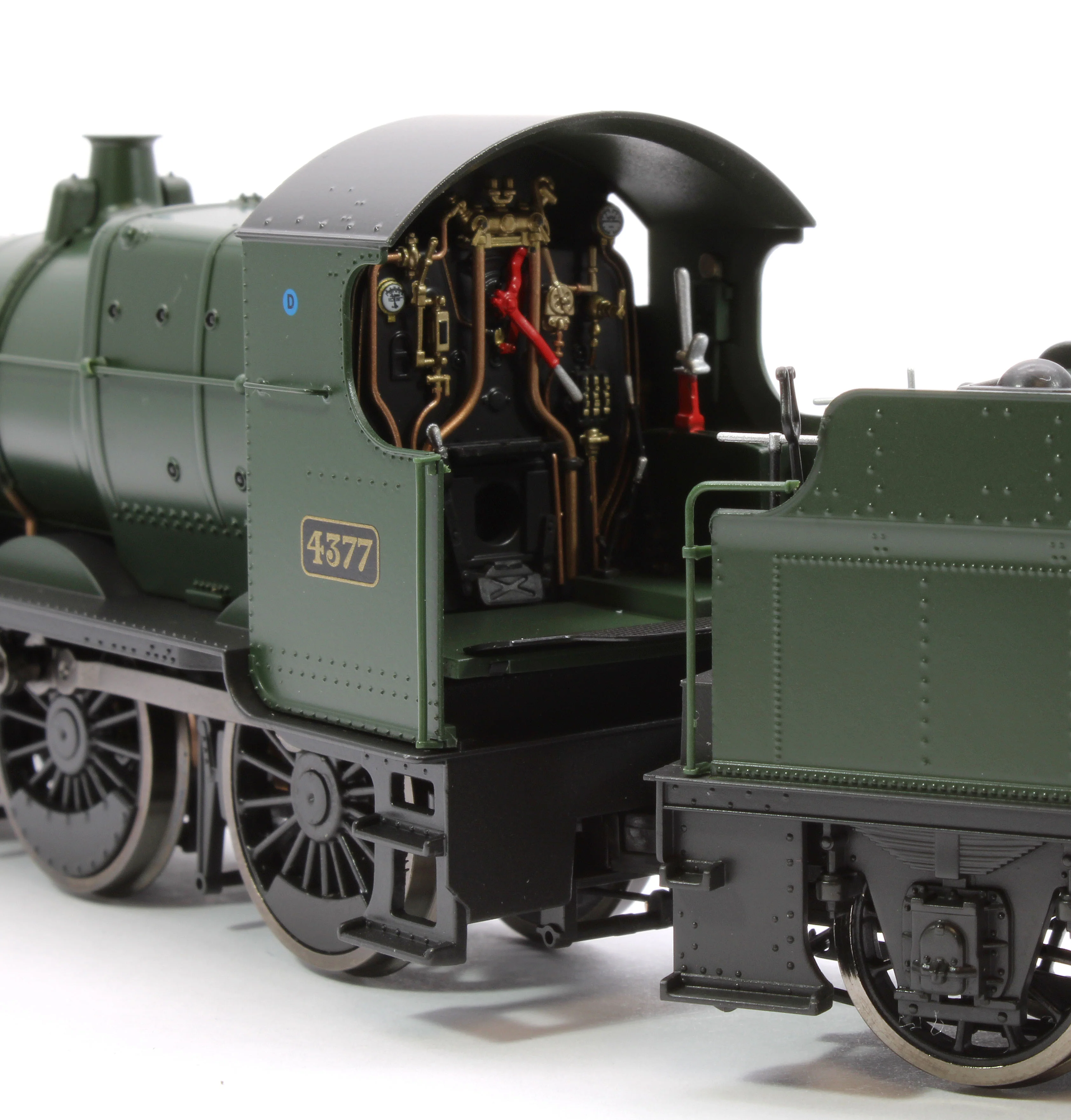 4S-043-011S GWR 43xx 2-6-0 Mogul 4377 GWR Shirt Button Steam Locomotive - DCC Sound - Image 8