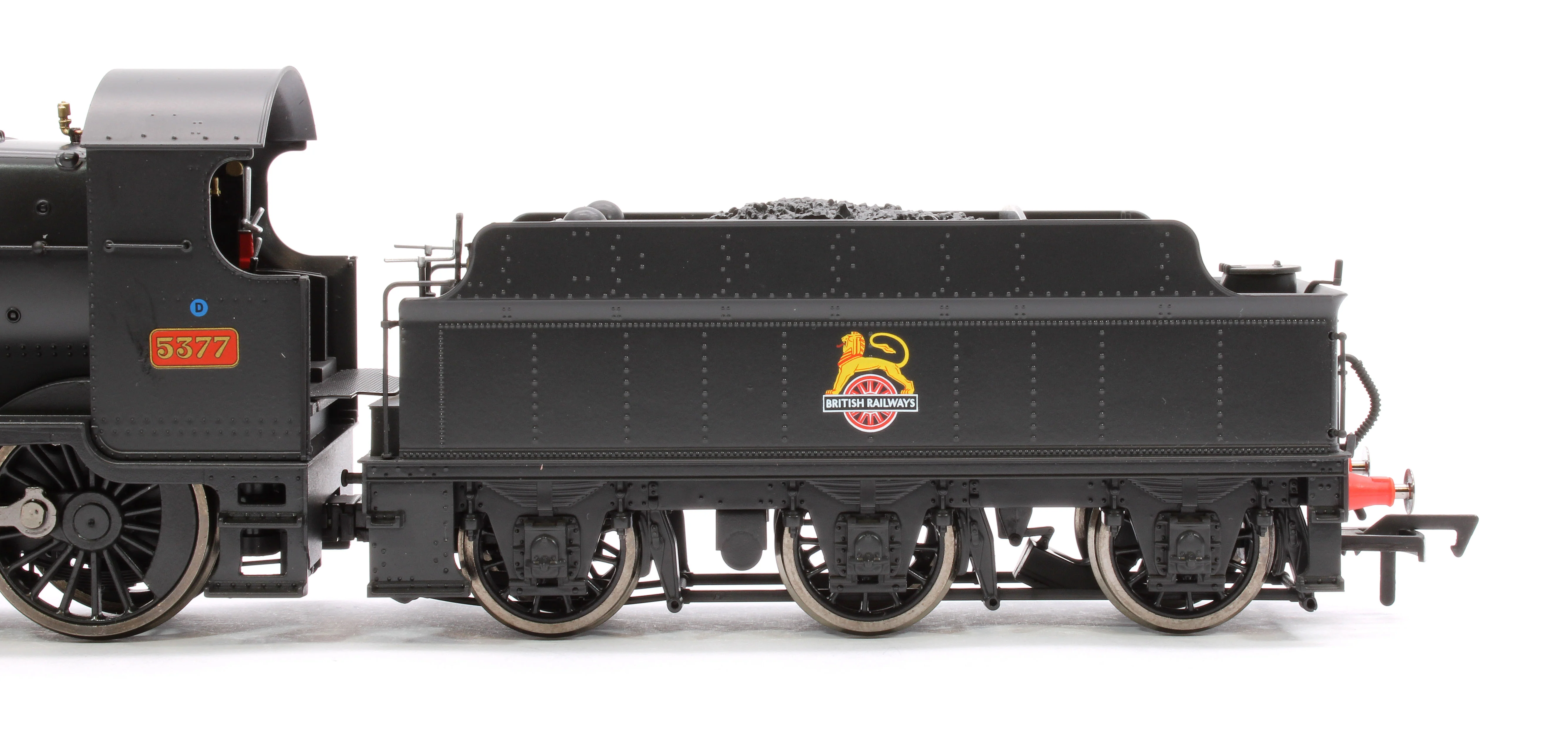 4S-043-014 GWR 43xx 2-6-0 Mogul 5377 BR Black Early Crest Steam Locomotive - Image 7