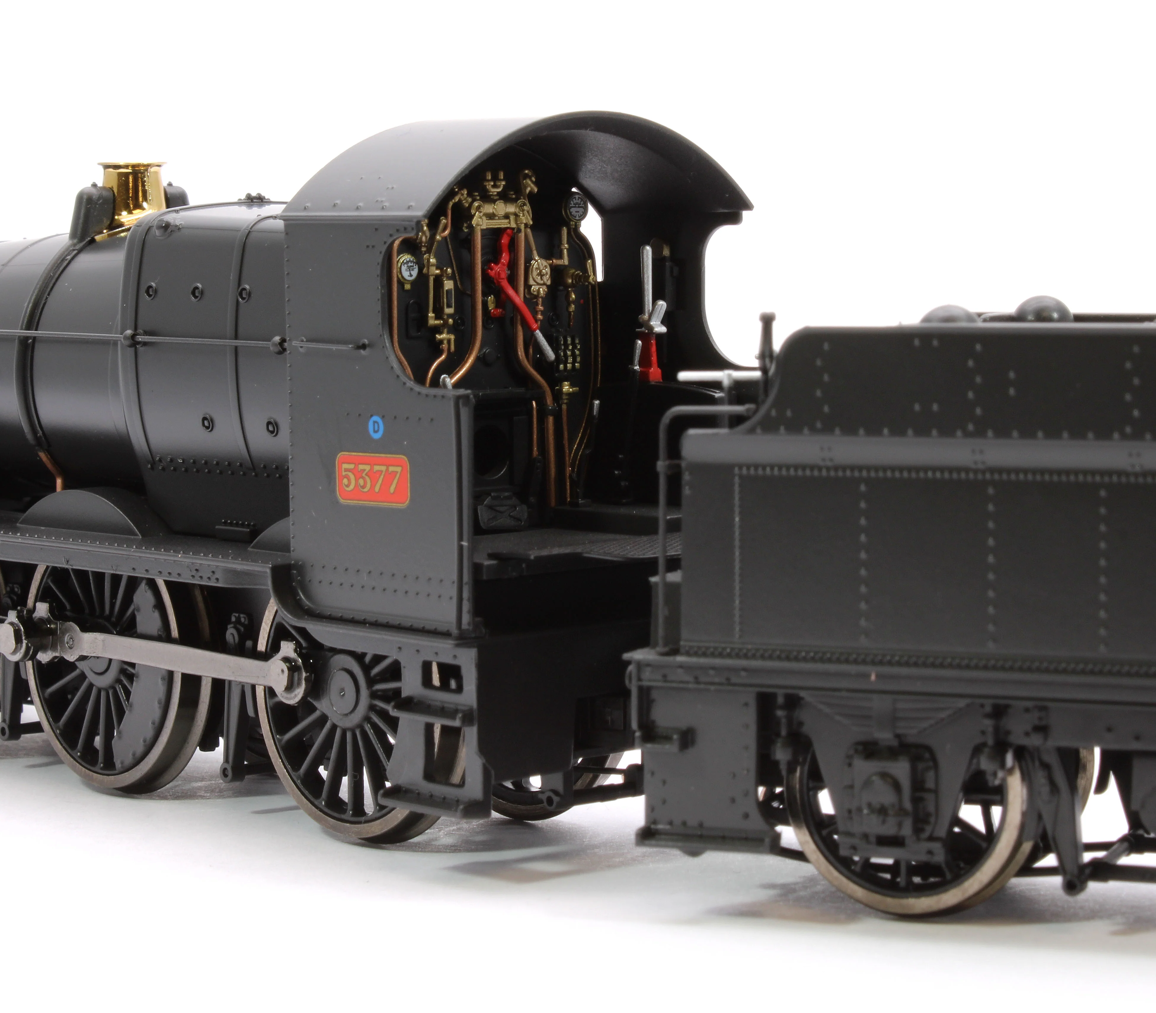 4S-043-014 GWR 43xx 2-6-0 Mogul 5377 BR Black Early Crest Steam Locomotive - Image 8