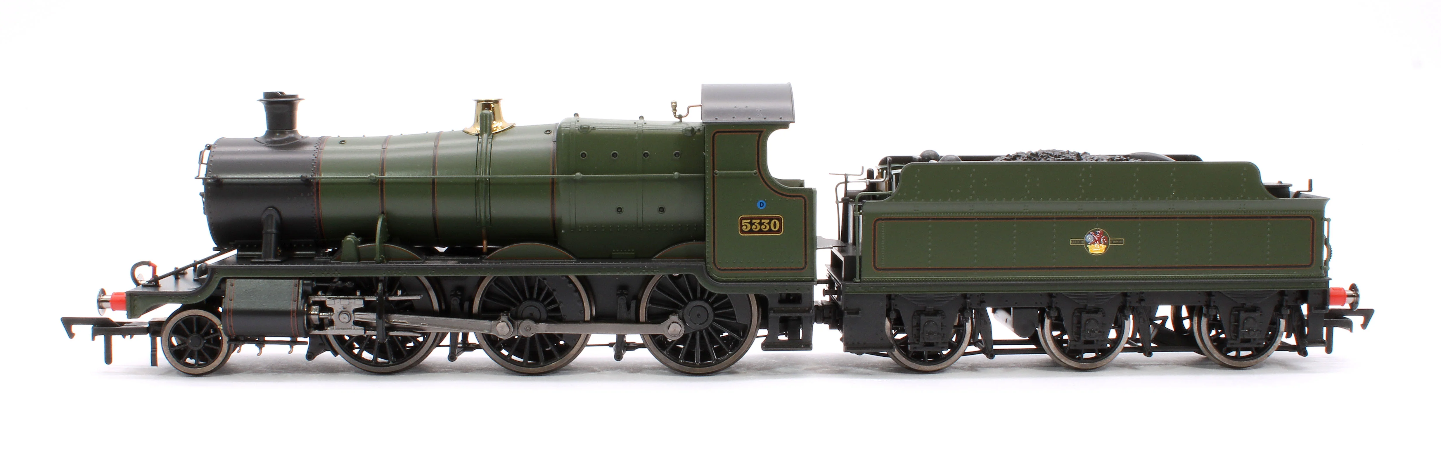 4S-043-016 GWR 43xx 2-6-0 Mogul 5330 BR Lined Green Late Crest Steam Locomotive - Image 5