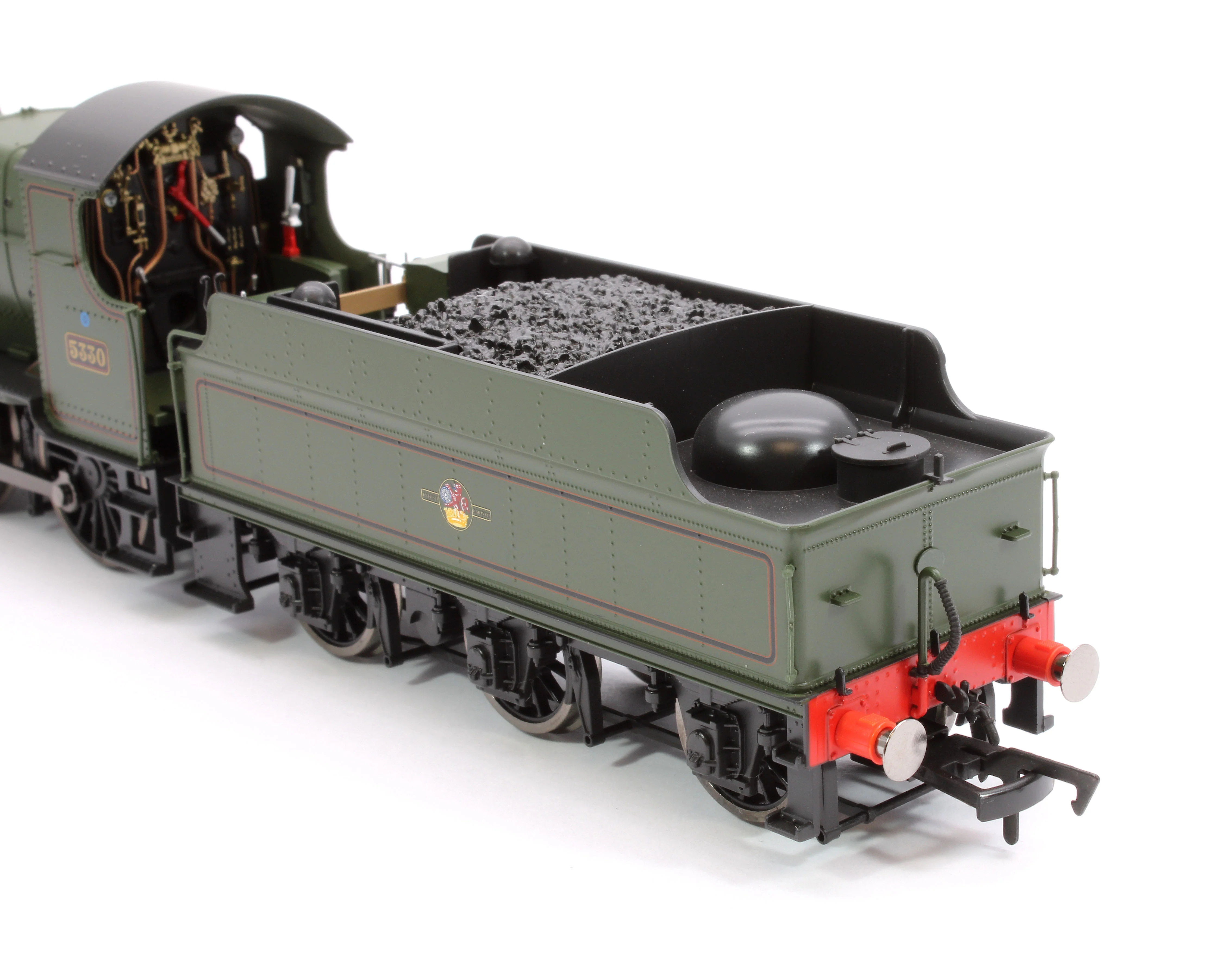 4S-043-016D GWR 43xx 2-6-0 Mogul 5330 BR Lined Green Late Crest Steam Locomotive - DCC Fitted - Image 10