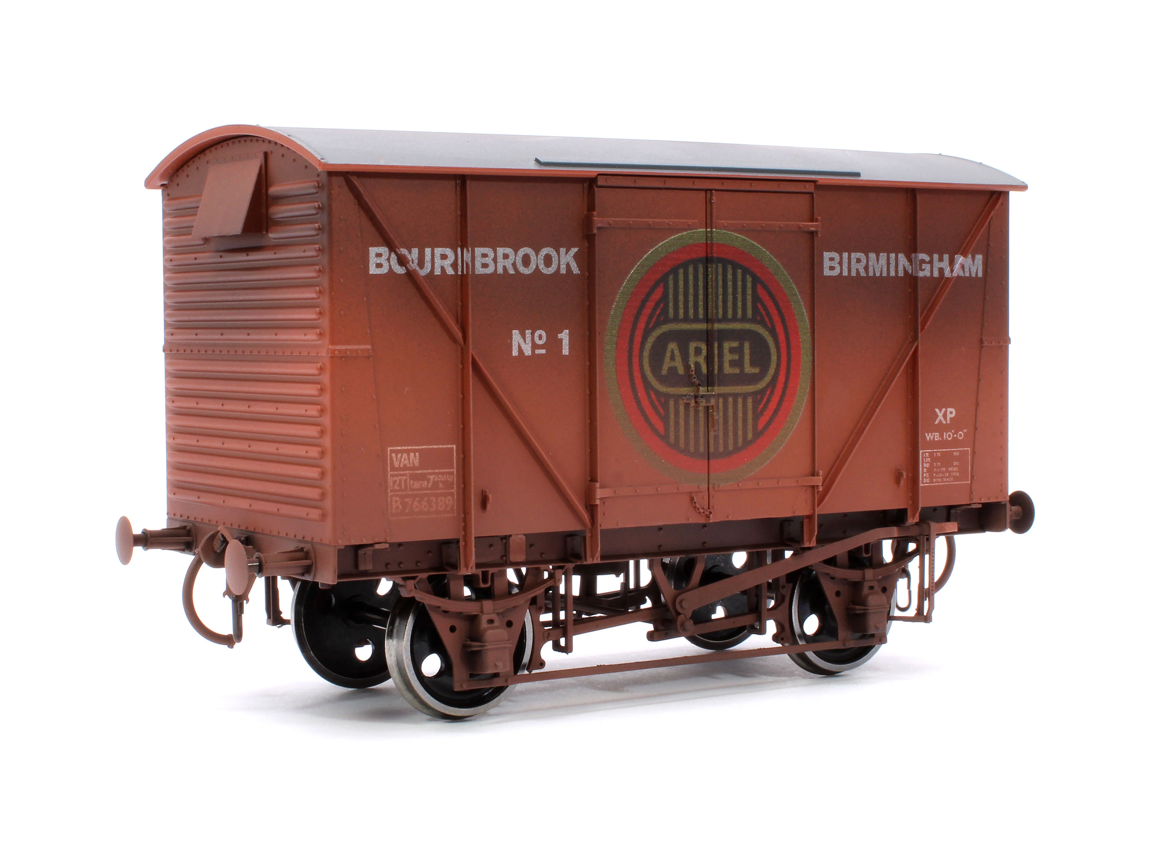 7F-056-028W Vintage Motorcycle BR Standard Plywood Van Ariel No 1 - Weathered - Image 3