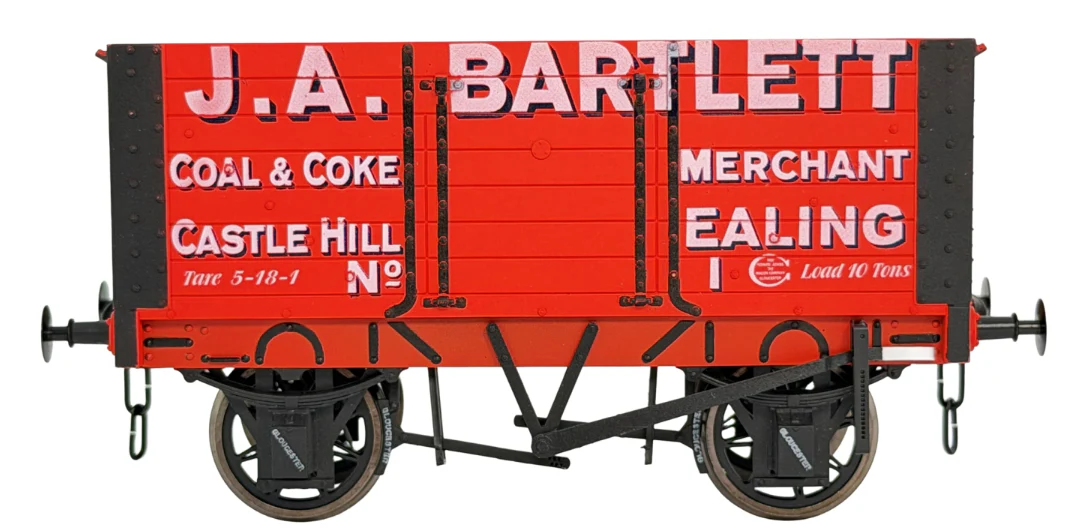 7F-072-008W 7 Plank 9' W/B 2 Door J A Bartlett No 1 - Weathered