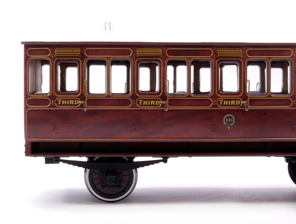 7P-020-100 Stroudley 4 Wheel Suburban Oil Lit 3rd Mahogany 861 - Image 5