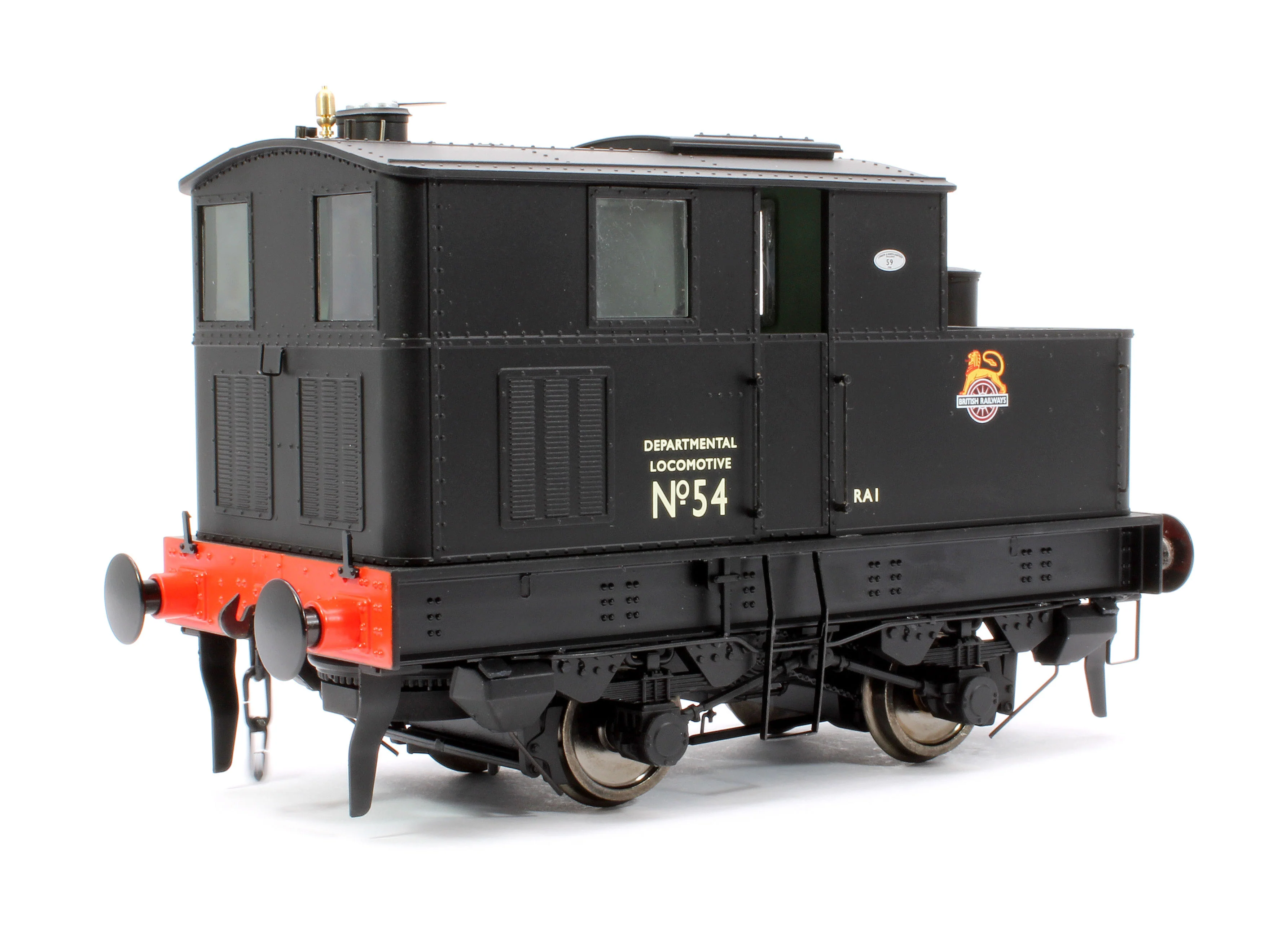 7S-005-010S Sentinel BR Early Crest Departmental No 54 Steam Locomotive - DCC Sound - Image 3